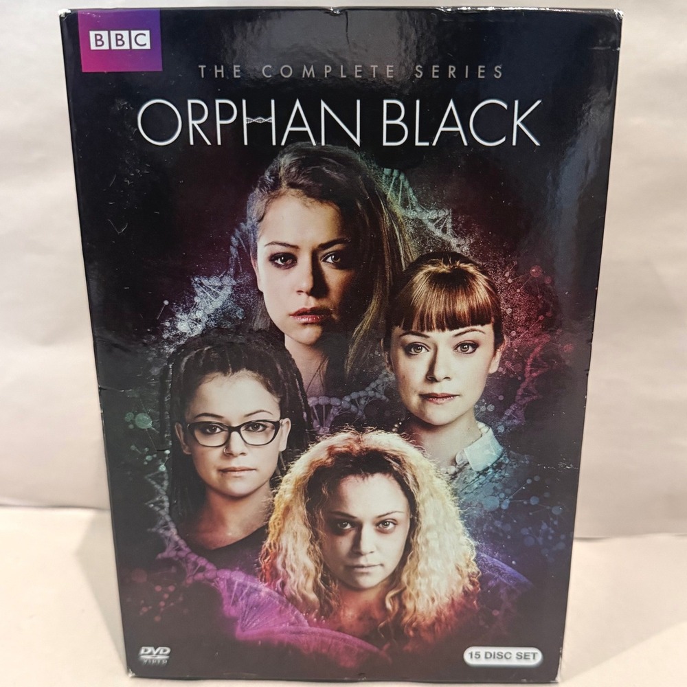 Orphan Black Complete Series DVD 15 Disc Box Set 5 Seasons & Clone Reports Book